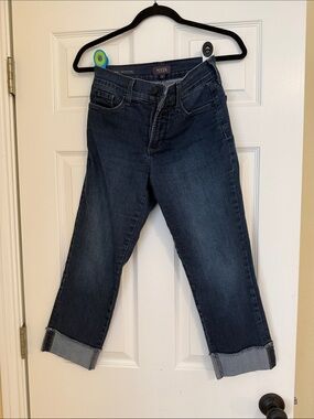 NYDJ Indigo Cropped Straight-Leg Jeans
